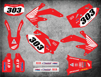 Custom Graphics Kit PRESTO STYLE for Honda CRF 450X (2005-2017)