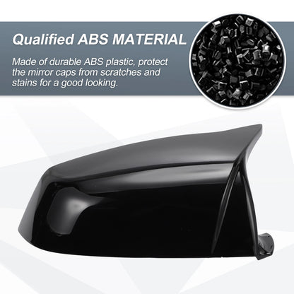 Gloss Black Rearview Mirror Cover Cap for BMW 5 Series E61 F10 F11 (2005-2017)