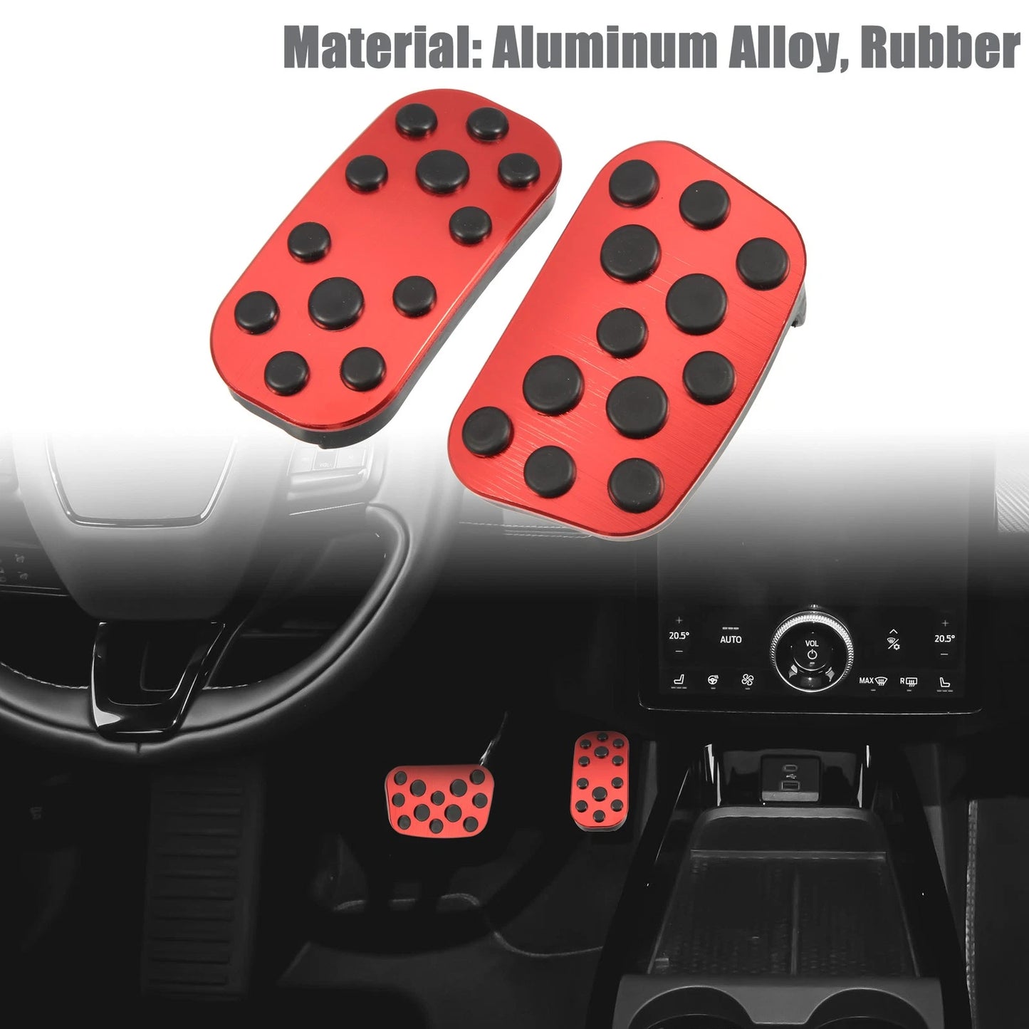 Brake Pedal Pads Cover Kit Anti-Slip for Toyota Corolla (2003-2023)
