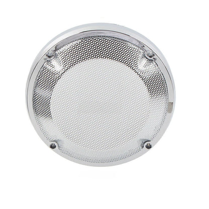 6.5" Saddlebag Lid Speaker Grill Covers for Harley Touring (1983-2020)  Chrome