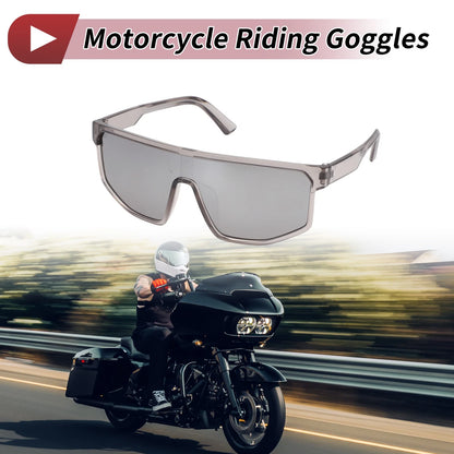 1 Pcs Motorcycle Riding Goggles for Motorcycle Silver Tone Lens Gray Frame