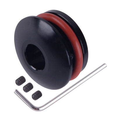 Black Aluminum 12mm Manual Gear Shift Knob Boot Retainer for Car (N/A)