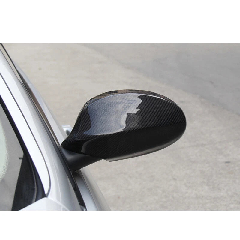 Real Carbon Fiber Wing Side Mirror Cover Caps Trim fit For BMW 3 E90 2009-2012