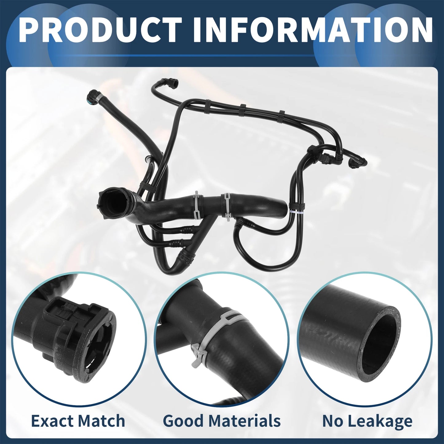Supercharger Coolant Hose for Land Rover LR4 HSE Sport 3.0L (14-16)