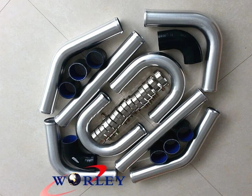 2.25" Aluminum Universal Intercooler Turbo Piping Kit for Car