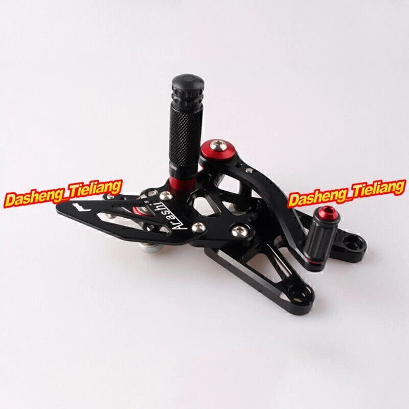 Black Adjustable Rearset Footpeg Set for BMW S1000RR (2010-2013)