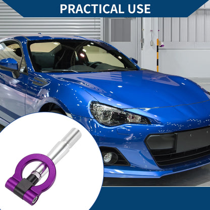 Metal Tow Hook Ring for Mitsubishi Lancer Evolution 23.5cm Purple
