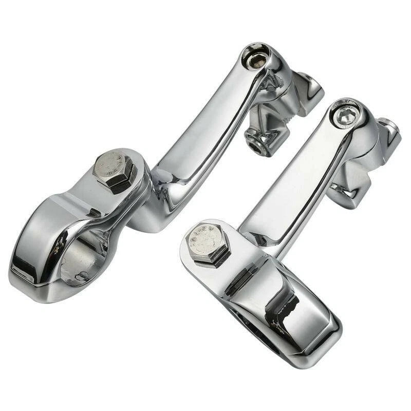 32mm Adjustable Highway Foot Peg Mount Clamps for Harley Touring Softail