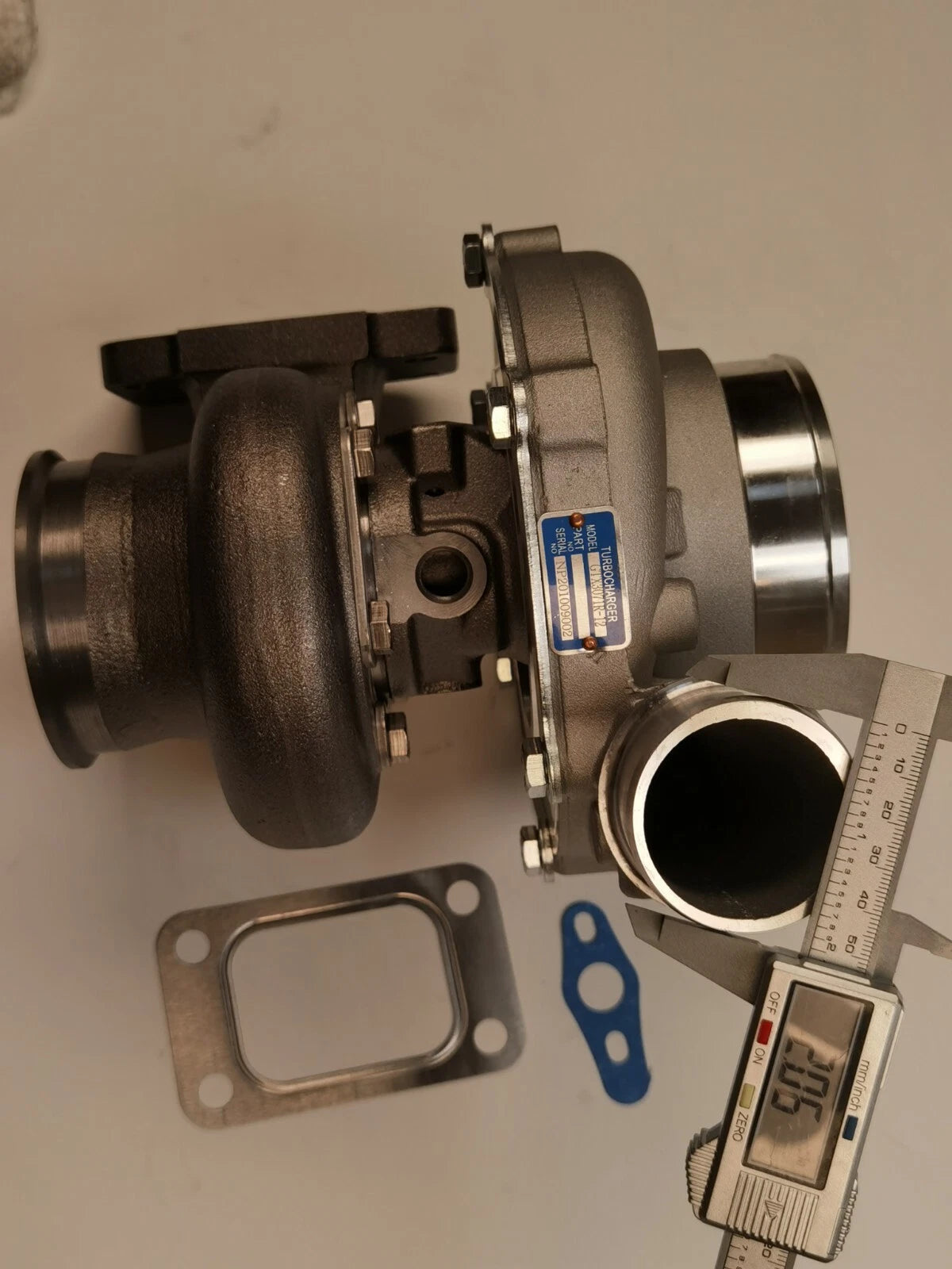 V-band GTX3071R Turbocharger for T3 GT35 (Balanced, Dual Bearing, .63 A/R)