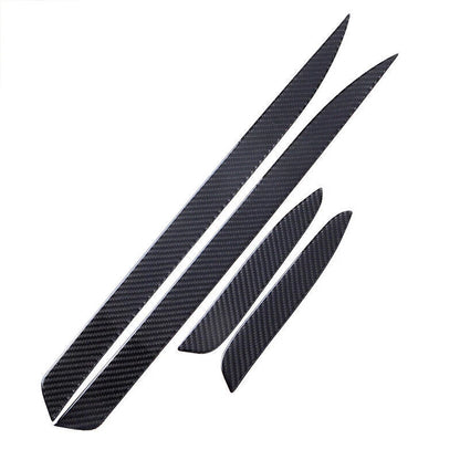 Real Carbon Fiber Door Sill Plate Guard Cover Set for BMW 3 Series E90 (2005-2012)