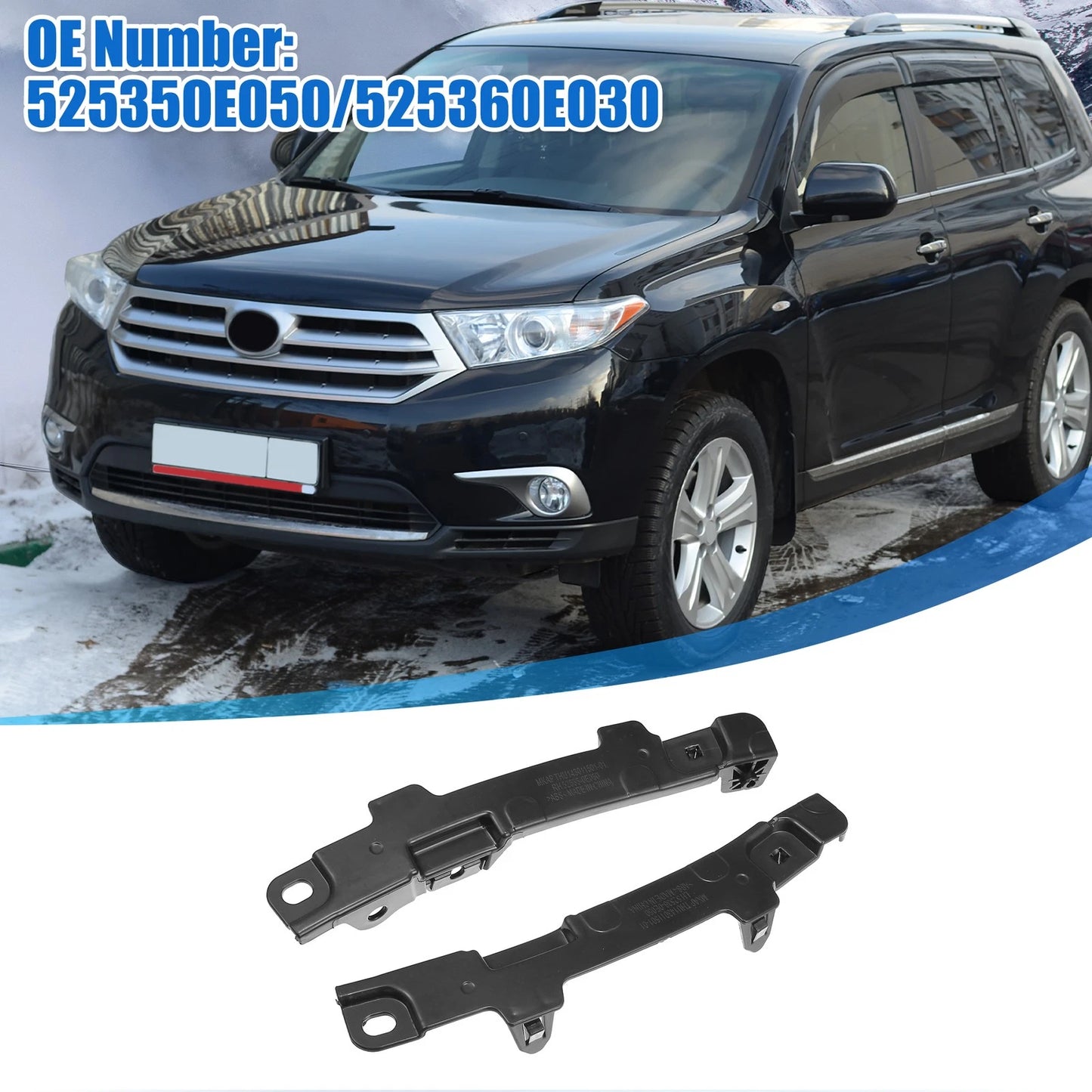Front Bumper Bracket Mounting Support for Toyota Highlander (2014-2019)