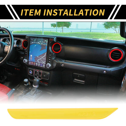 Passenger Side Seat Handle Trim for Jeep Wrangler JL JLU (2018-2024) Yellow