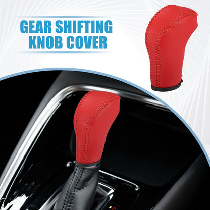 Gear Shifting Knob Cover Transmission Lever Trim for Porsche Cayenne Red