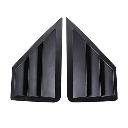 2 x Matte Black Side Window Louver Shutter Covers for Toyota C-HR (2018–2022)