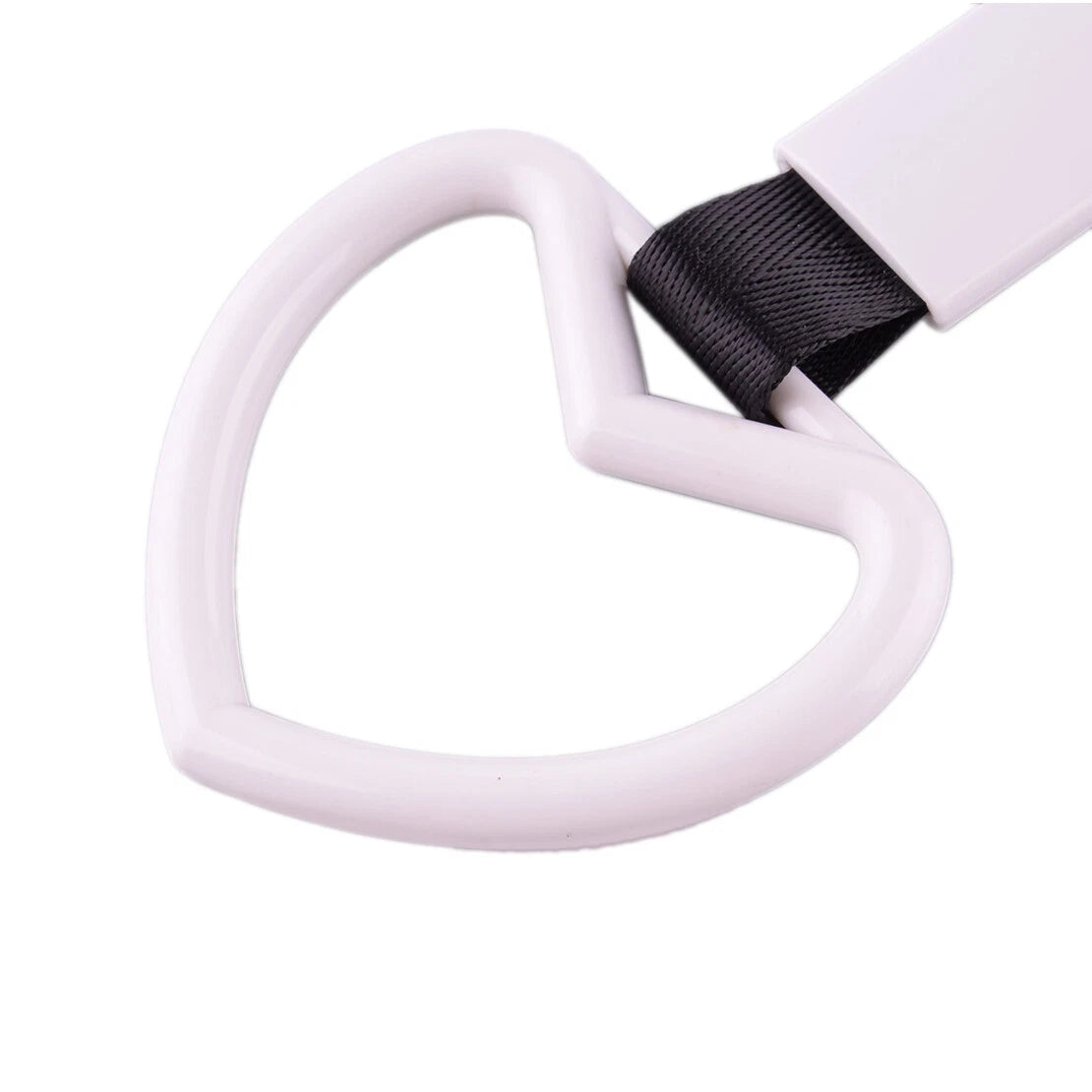White Heart Tow Hook Ring for Universal Car Door Handle