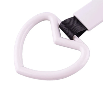 White Heart Tow Hook Ring for Universal Car Door Handle