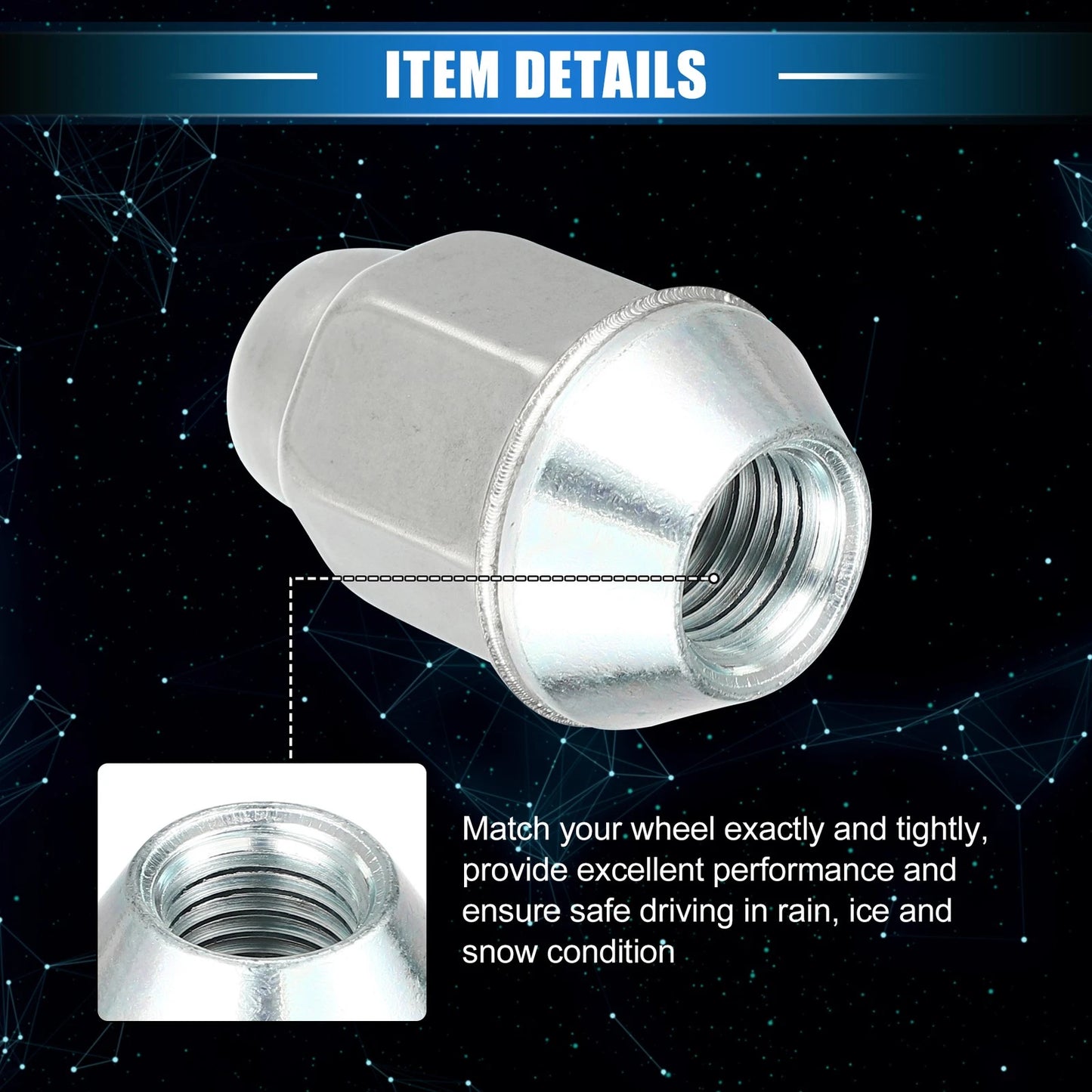 20pcs Wheel Lug Nuts for Chevrolet Malibu Impala