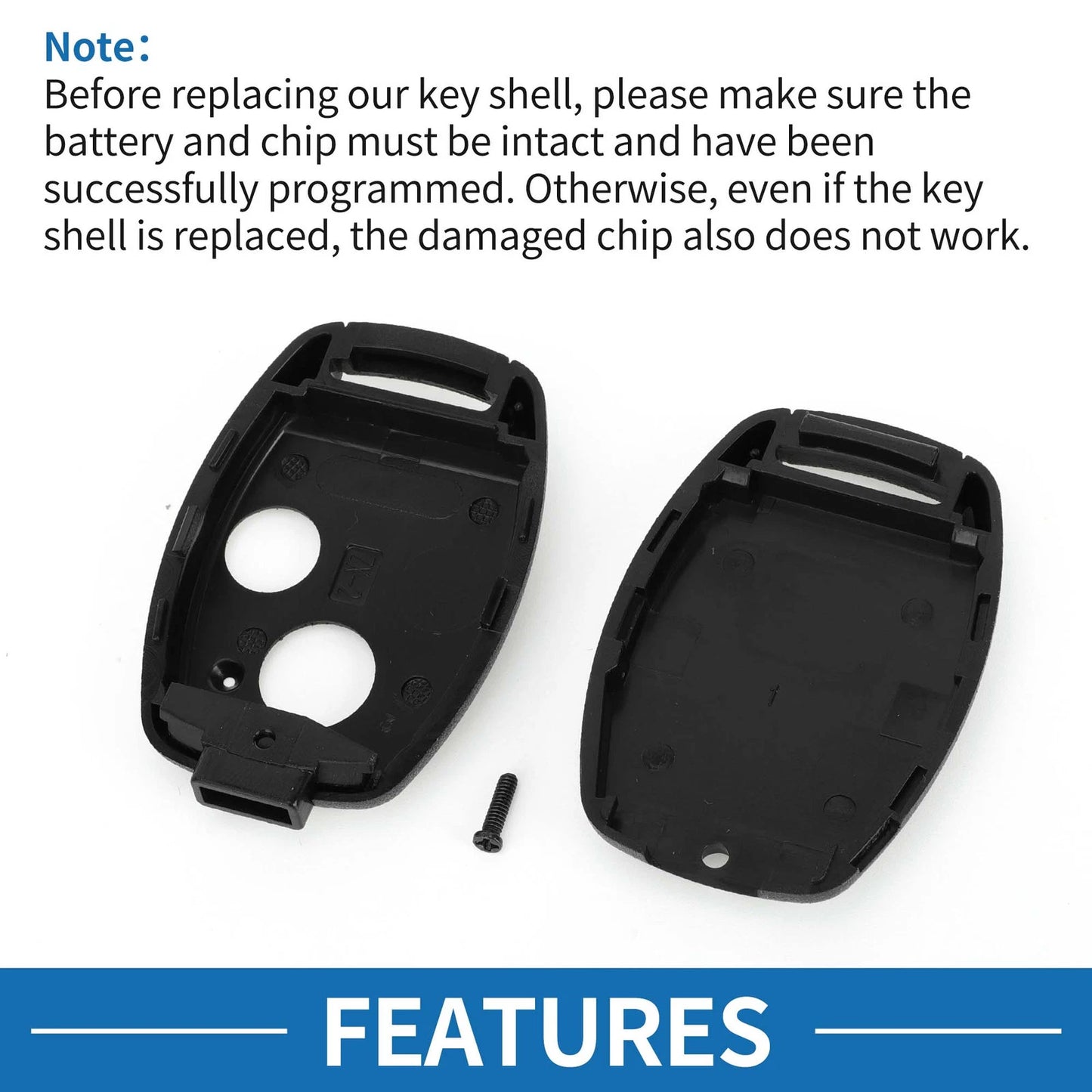 Keyless Entry Remote Fob Shell Case for Honda Civic (2006-2013)