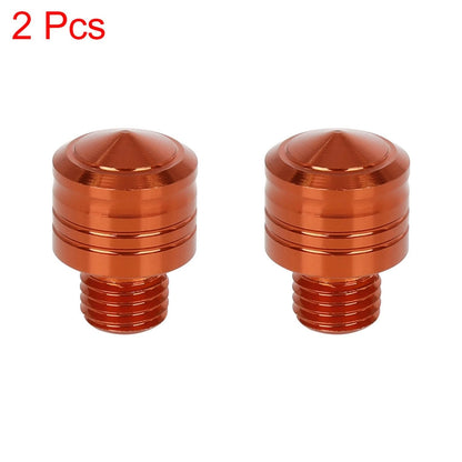 2 x 10mm Mirror Hole Plugs Orange Universal for Motorbike Motorcycle