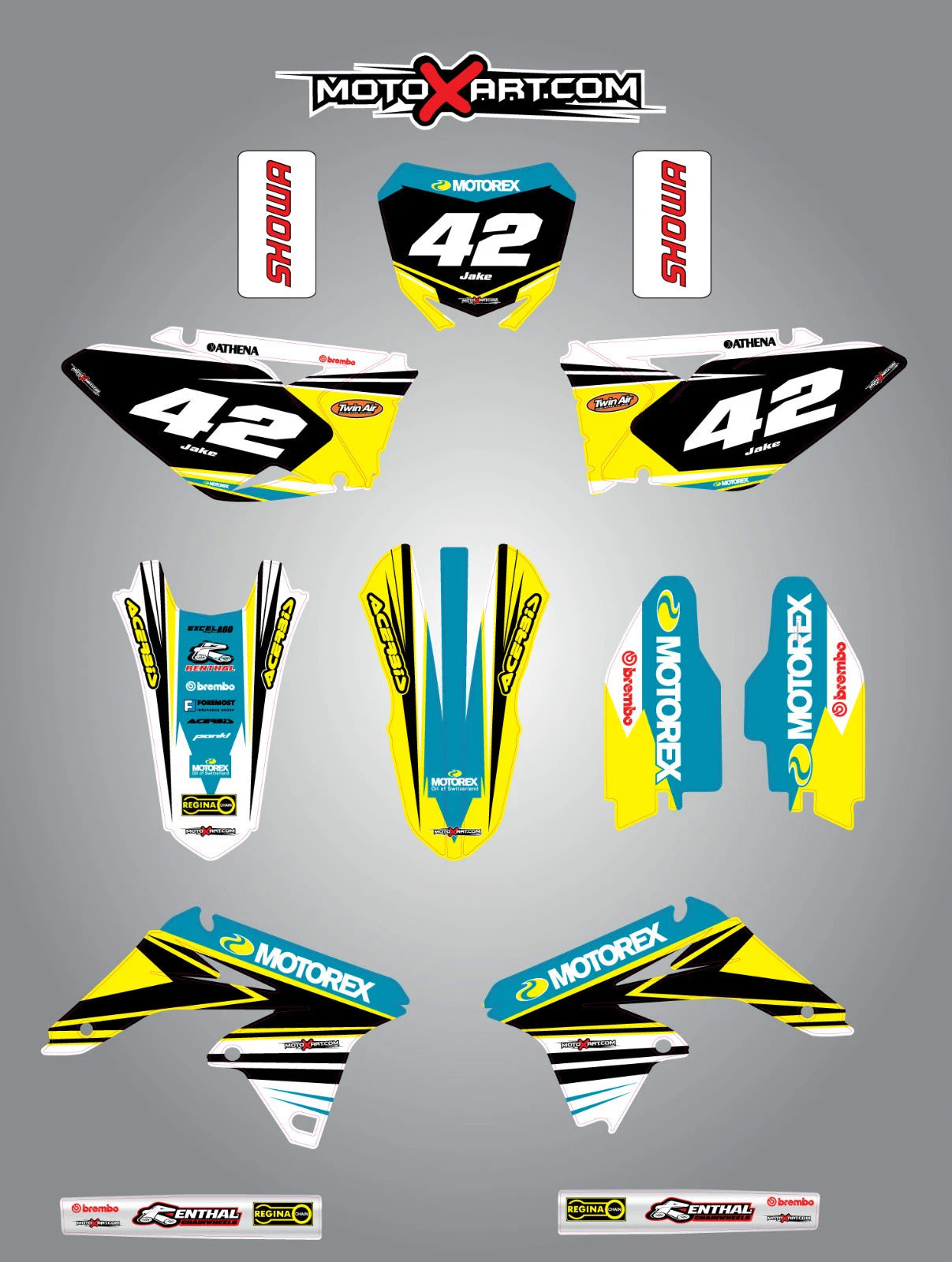 Custom Graphic Kit - STRIKE STYLE for SUZUKI RMZ 250 (2010-2016)