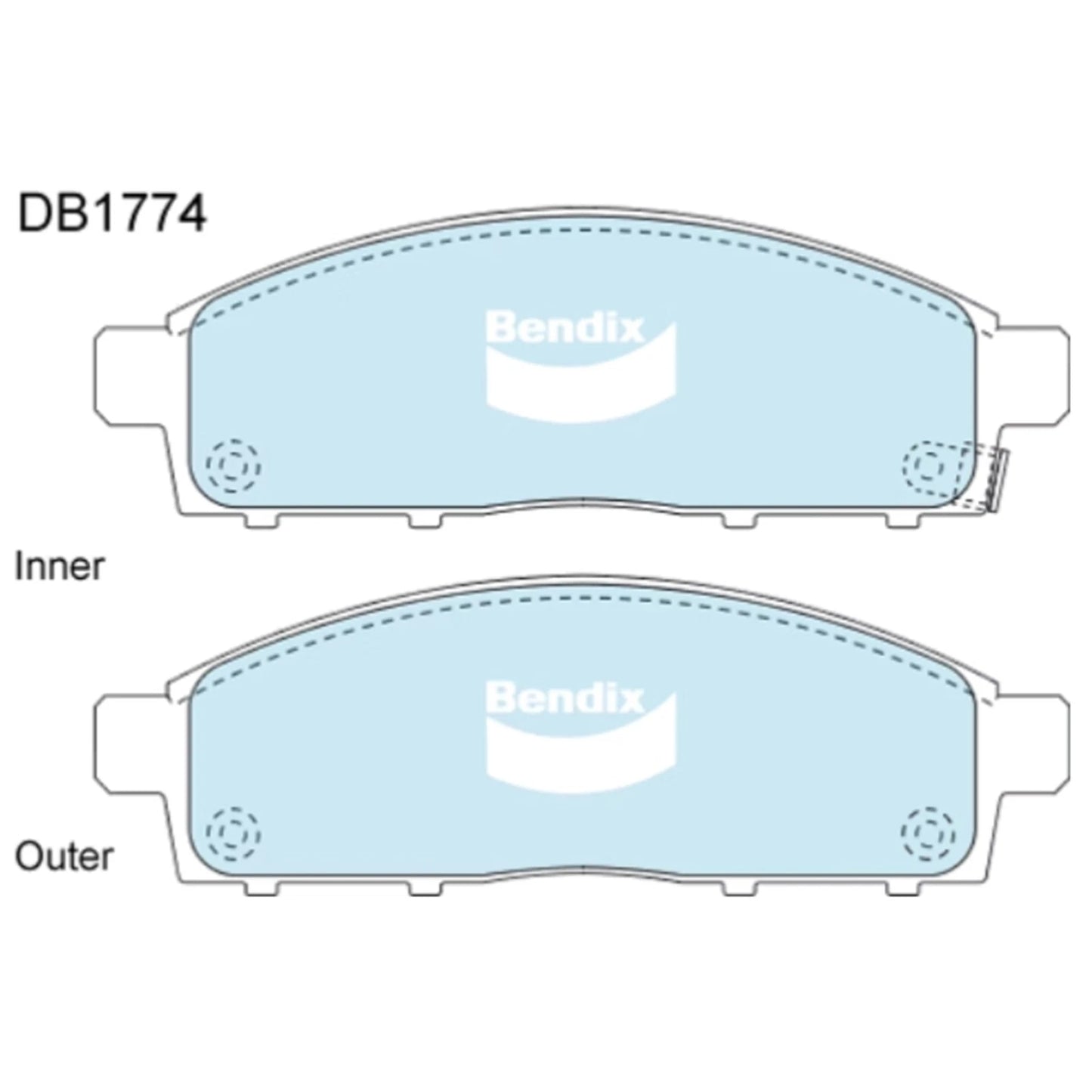 4WD Front Disc Brake Pad Set for Mitsubishi Triton ML MN MQ MR (2006-2020)