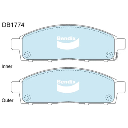 4WD Front Disc Brake Pad Set for Mitsubishi Triton ML MN MQ MR (2006-2020)