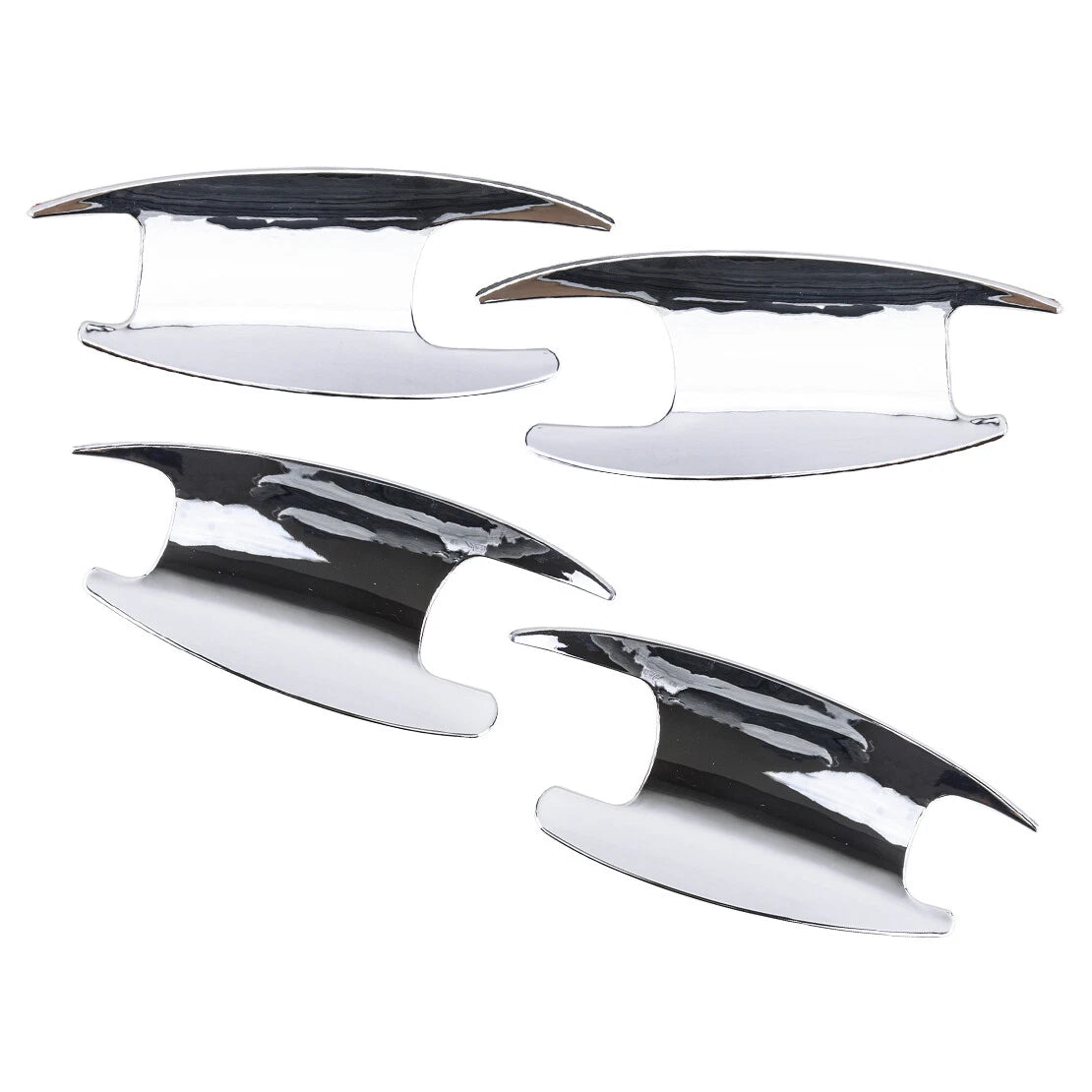 Silver Door Handle Bowl Cover Trim for Benz C E GLC Class (2015-2023)