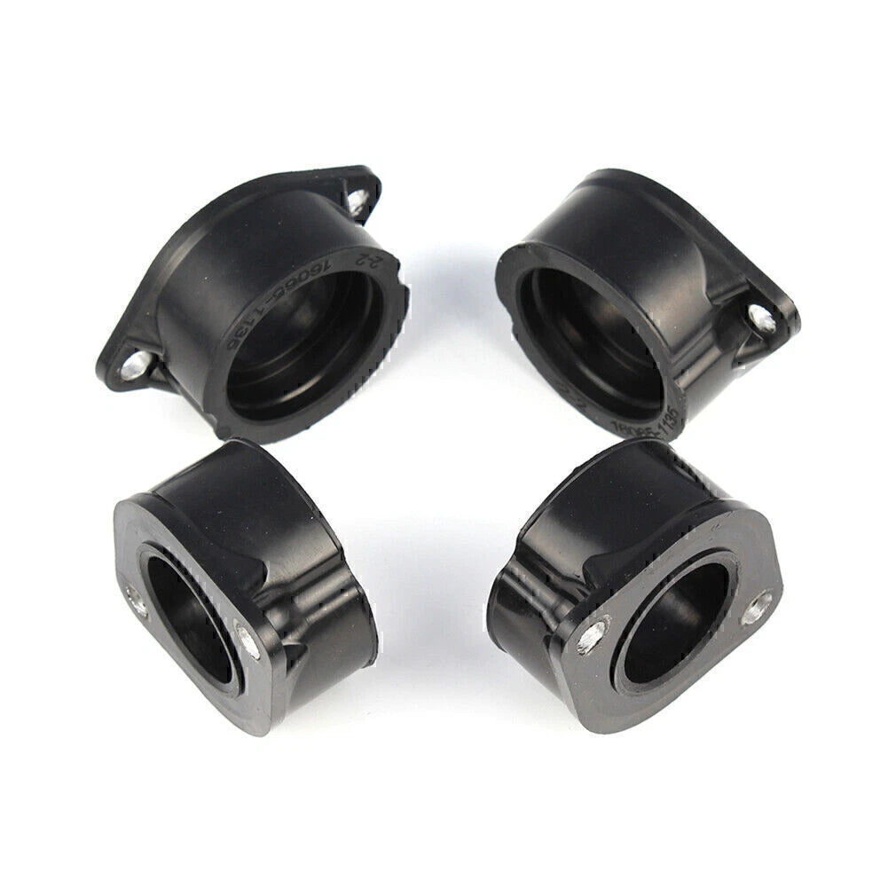 4x Carburetor Intake Manifold Boots for Kawasaki KZ1000K KZ1000M (1981-1982)