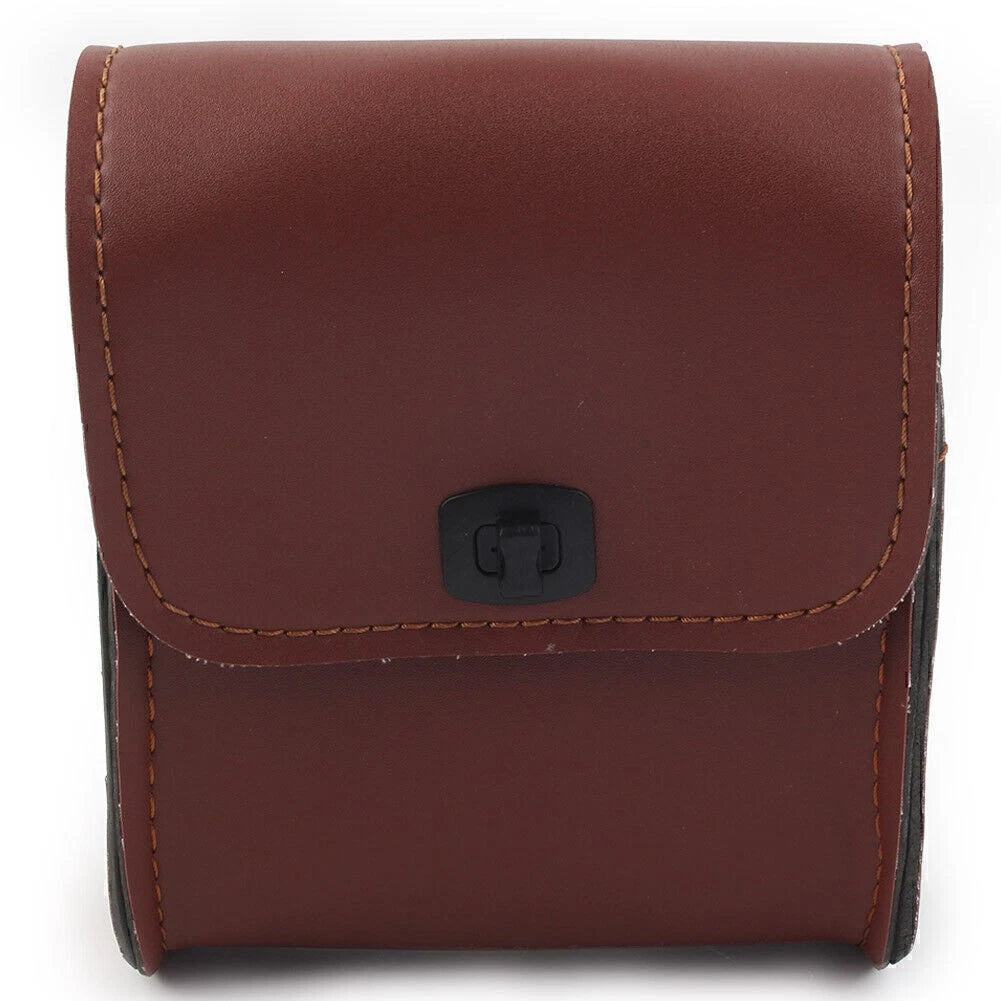 Saddle Luggage Tool Bag for Universal Motorcycles - Brown Leather (No Year)