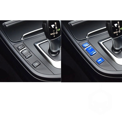 Blue Gear Shift Position Panel Button Cap for BMW 1 2 3 4 Series (2011-2020)