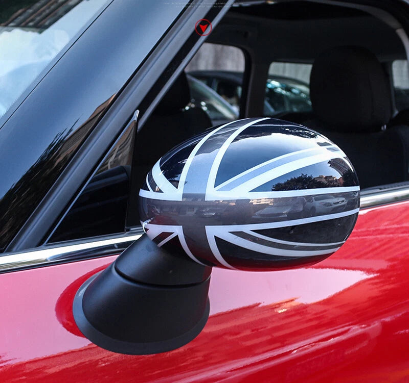 Grey Union Jack Side Mirror Cover Trim For Mini Cooper Countryman F56 F57 F55
