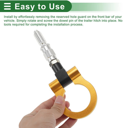 15.6mm Aluminum Alloy Tow Hook for Ford Focus (1998-2025)