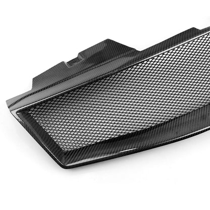 1x Black Carbon Fiber Front Bumper Grille Mesh for Nissan Sentra (2007-2012)