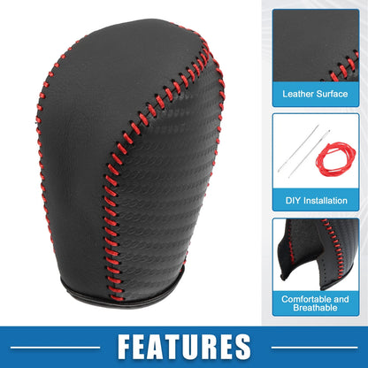 Gear Shifting Knob Cover for Honda Civic 10th Gen 2016-2021 Black Red
