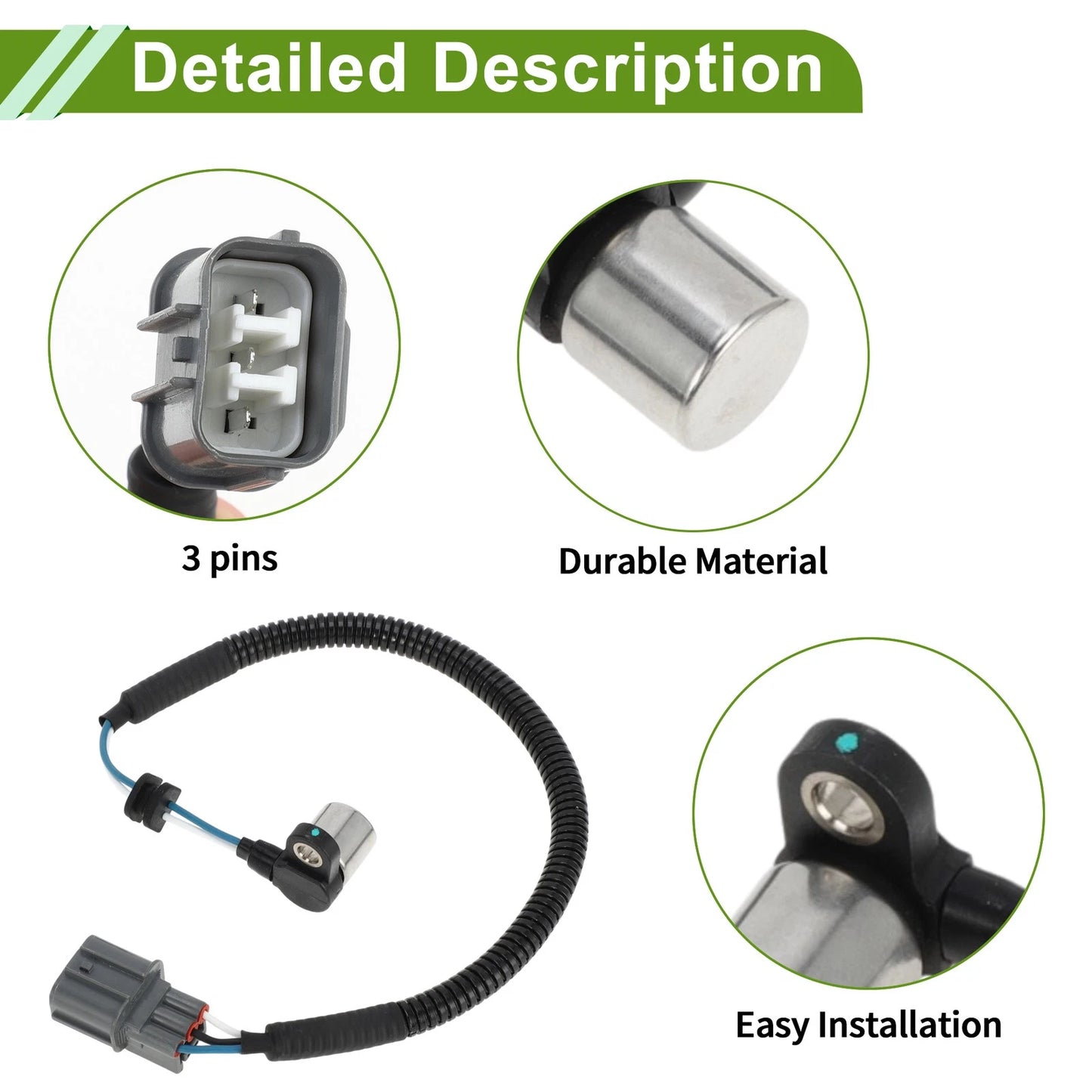 Crankshaft Position Sensor for Honda Civic 1.6 (1996-2000) 1 x Pc