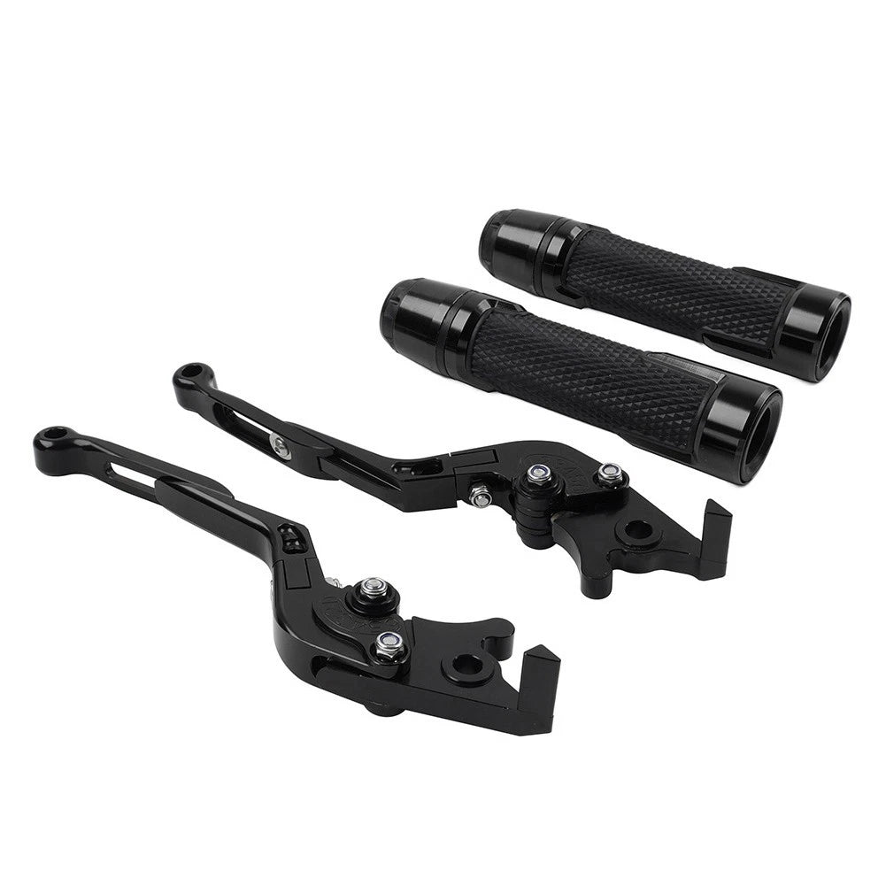 Black Brake Clutch Lever Handlebar Grip Set for BMW F900 F900R F850GS F750GS