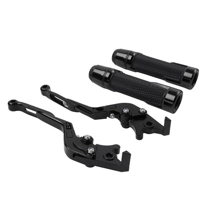 Black Brake Clutch Lever Handlebar Grip Set for BMW F900 F900R F850GS F750GS