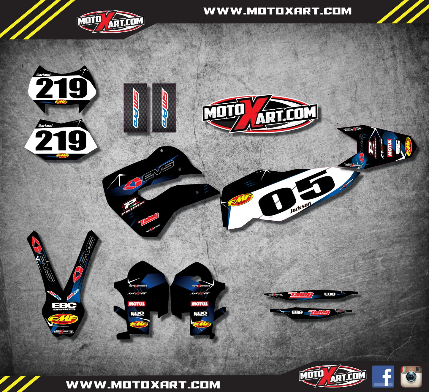 Custom Graphic Kit - Barbed Style for Husaberg TE 2-Stroke (2011-2012)