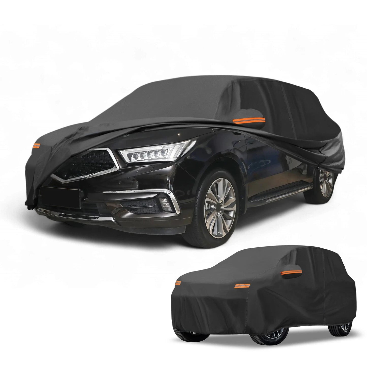 Car Cover 190T-PU Waterproof All Weather for Acura MDX with Zipper