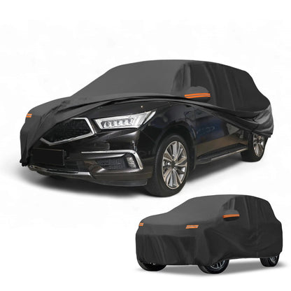 Car Cover 190T-PU Waterproof All Weather for Acura MDX with Zipper