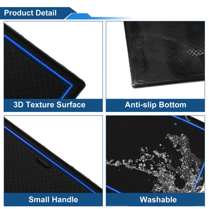 Non-Slip Mat Set for Peugeot 2008 (2020) - 12 Pcs PVC Blue