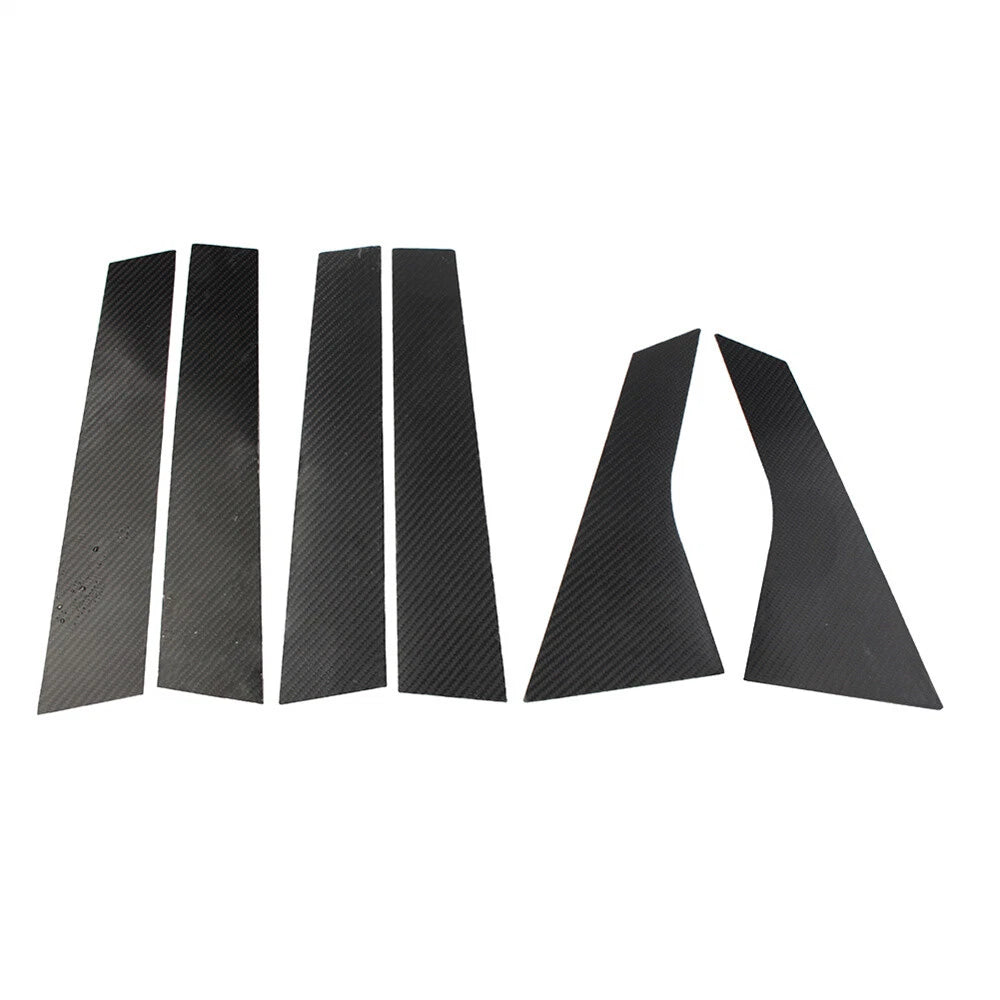 6x Carbon Fiber Door Window Trim Covers for Honda Accord (2018-2021)