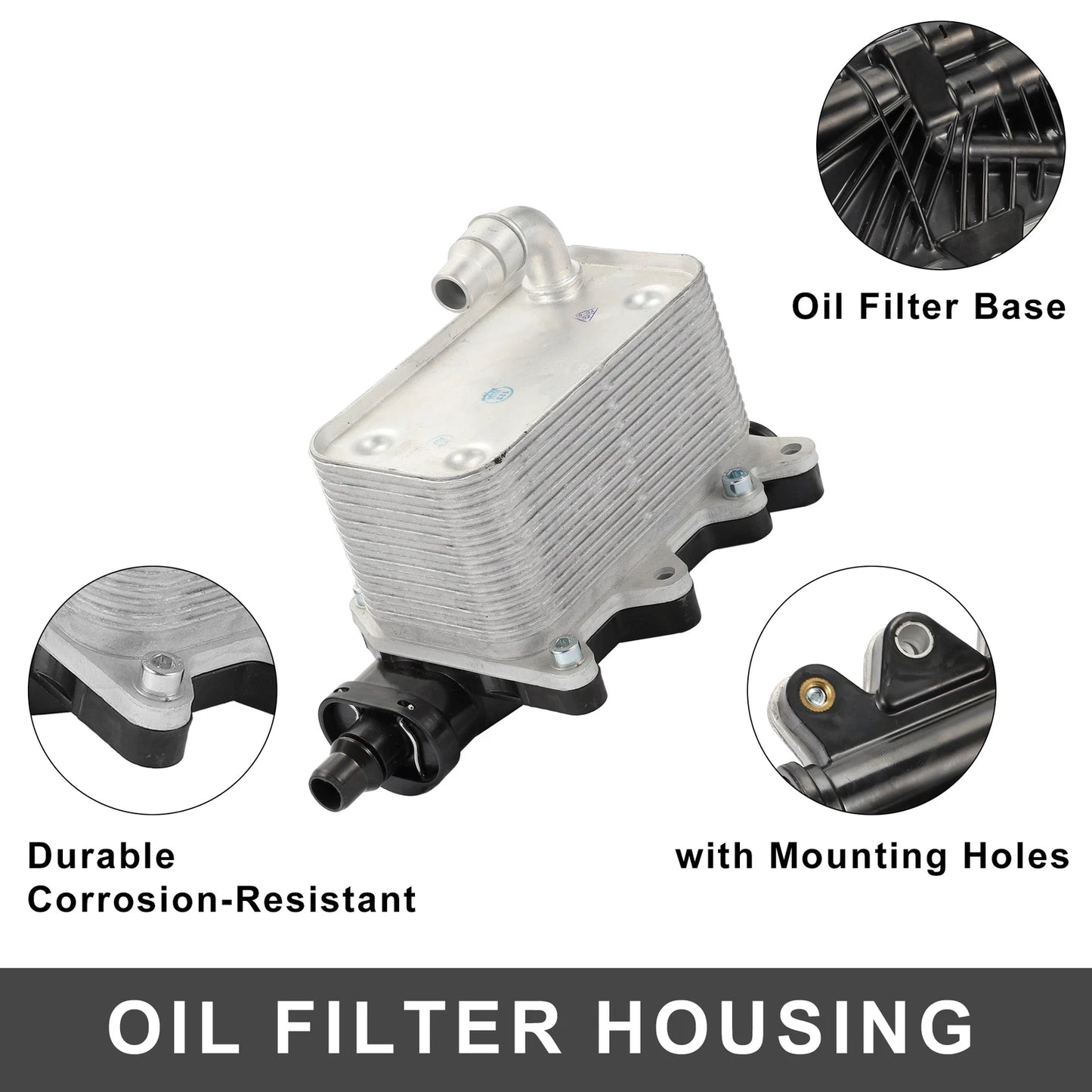 Engine Oil Cooler Filter Housing for BMW 5 6 7 Series (2011-2017)
