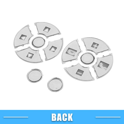 Steering Wheel Button Covers for Mercedes-Benz ABS Silver Tone 12 x Pieces