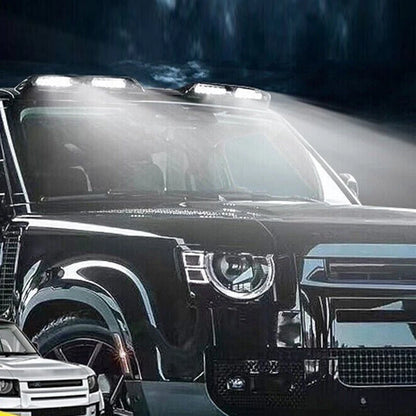 LED Roof Top Light Bar DRL Gloss Black for Land Rover Defender 90 110 130 (20-23)
