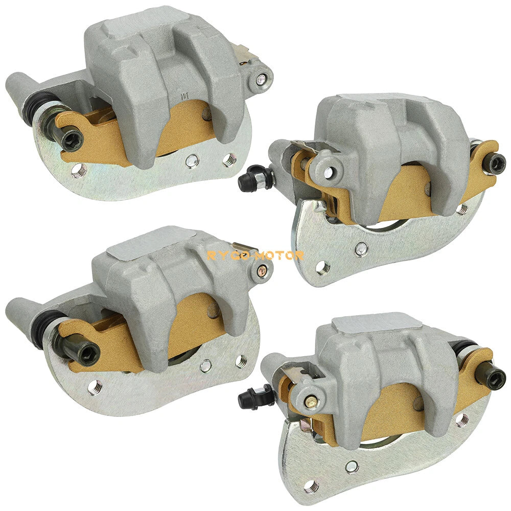 Front/Rear Brake Calipers W/Pads for Yamaha Grizzly 700 YFM700 F/P (2007–2020)