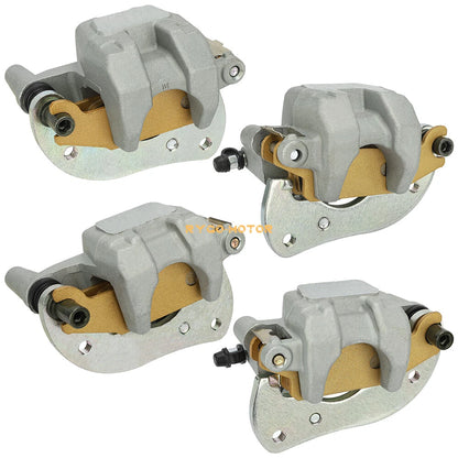Front/Rear Brake Calipers W/Pads for Yamaha Grizzly 700 YFM700 F/P (2007–2020)