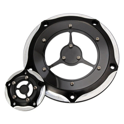 Timing Cover for Harley Road King Electra Glide Softail Chrome & Black