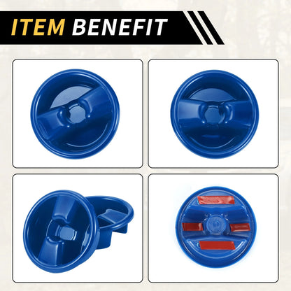 Roof Top Mounting Knob Screw Cover for Jeep Wrangler JK (2007-2017) Blue