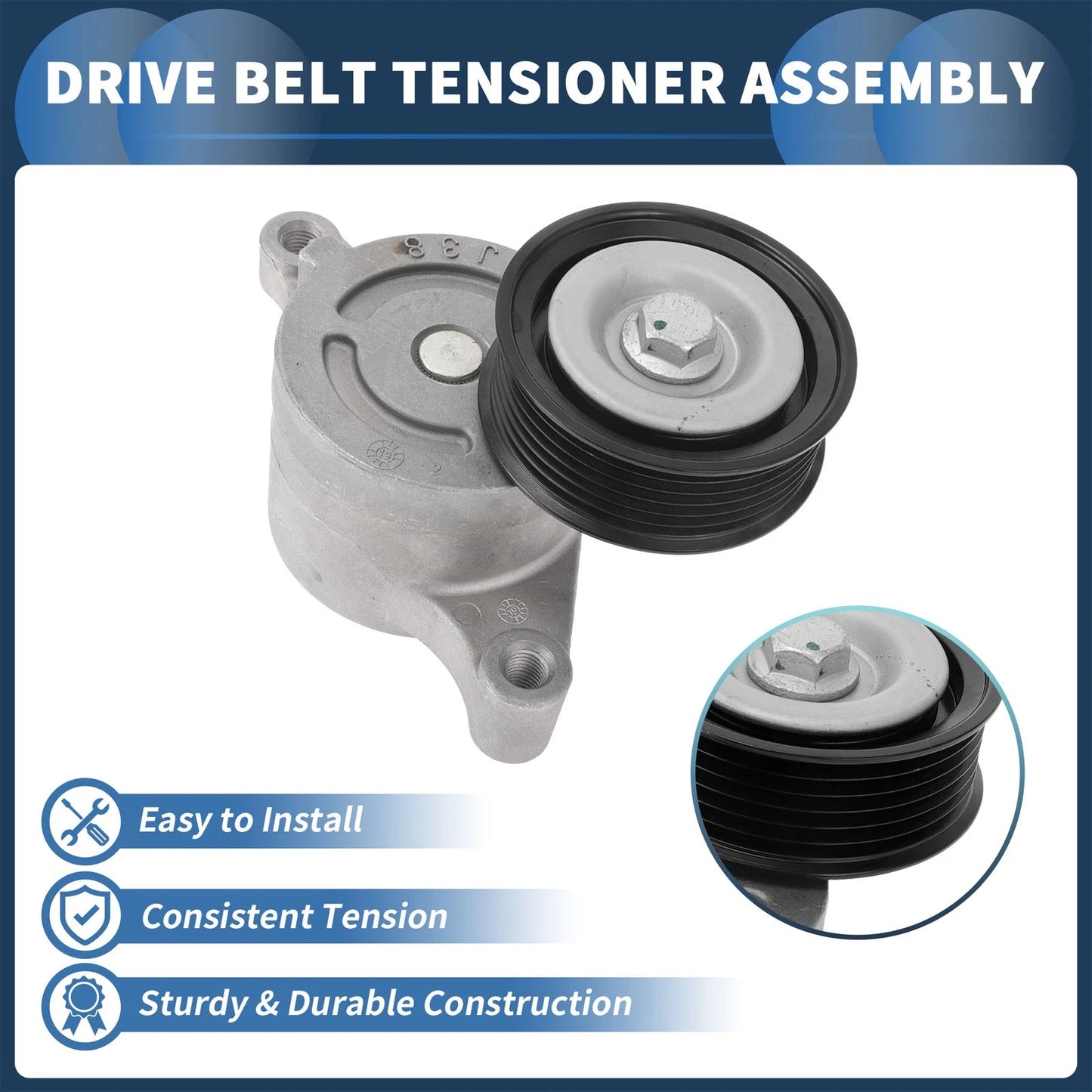 Belt Tensioner for Mazda 2 (2007-2015) Metal 1 Pc